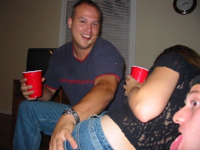 Sam is grabbing me and I have no idea what Andy is doing