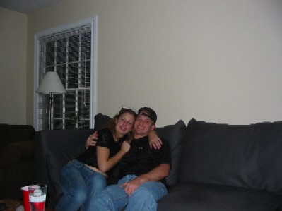 Me and Andy hanging on John's couch