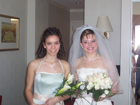 My sister and her daughter, aren't they gorgeous?