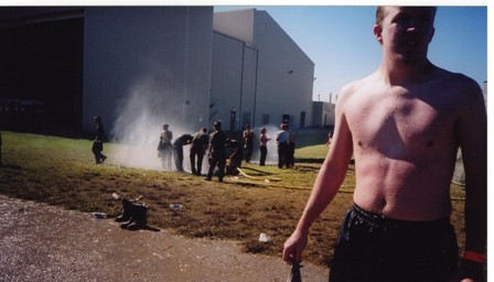 All of us getting hosed off by the fire hose