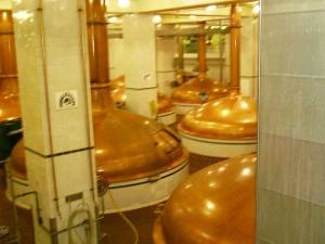 The kettle drums at Coors Brewery where the Hops are brewing.
