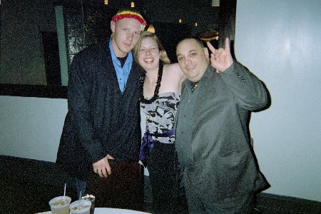 Josh, me, and Bill hanging out at the dining area