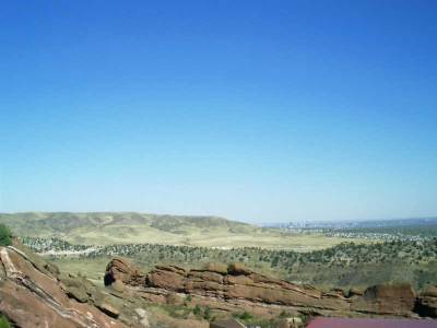 The beautiful scenery, Denver is off to the top left.