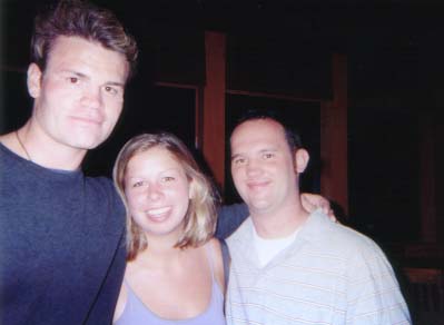 McGlade, Me, and Nathaniel at dollar beer nite, boy was that
nite wild back at the apartment....