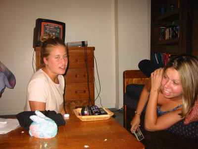 Ahh, Me kicking Corinne's butt again at Dr. Mario (give up I always win)