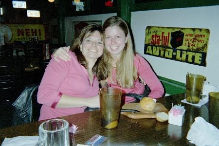 Laura and I at Hoffbrau's Steakhouse on one of her business trips