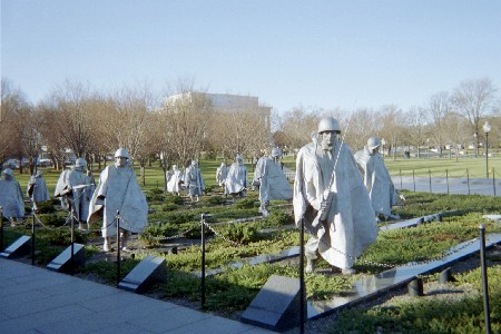 The Korean Memorial at the Mall in DC