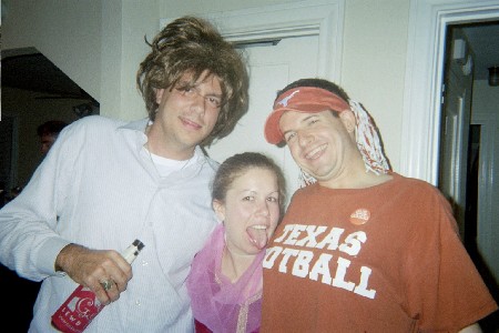 Billy, Me, and Doug as I try to lick Doug's fake nipples