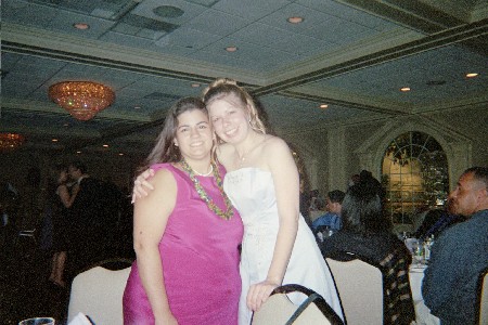 Zoe and I at the reception.