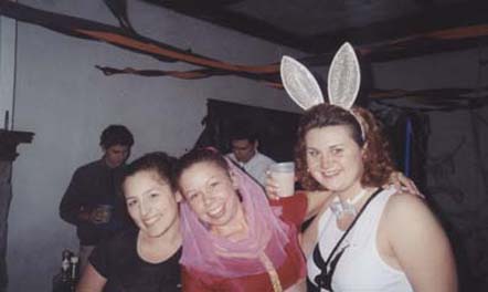 Jai and I pose with the playboy bunny, Sherry