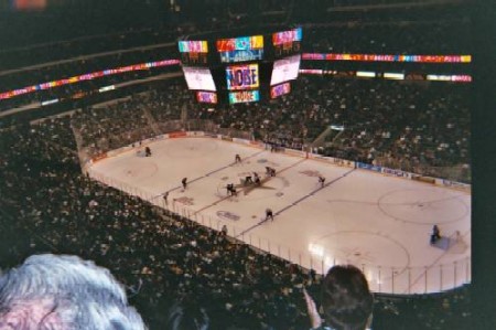 The Dallas Stars vs. The Colorado Avalanche Round 1 Game 3 2004 Play off game.