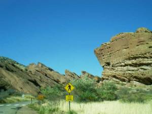The Red Rocks, which are awesome mountains outside Denver.