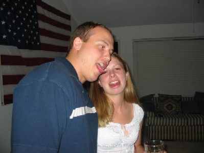 Sam and I goofying off