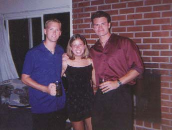 Lewis, Me, and McGlade, all pimping up to go out for a nite
on the town....McGlade even bought us all Martini's at the Martini Lounge.