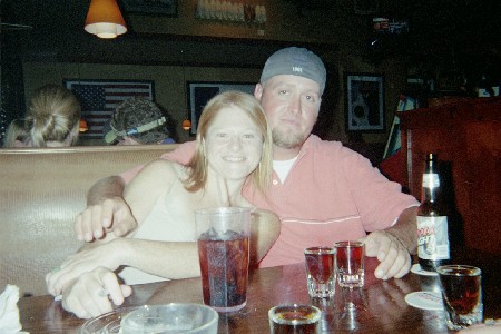 Susan and Steve hanging in there with the shots.
