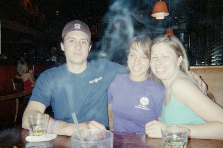Toby, Beth, and myself at Snookies after a TCU game.