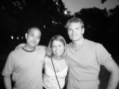 Steve, me, and McGlade, the party machines of the weekend (some of the best guys I know)