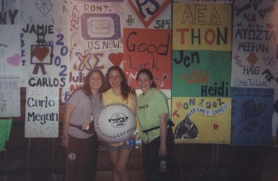 Jai, me, and Sarah playing with the balls!