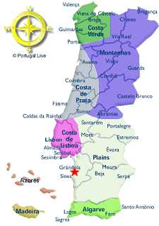 Landkarte Portugal