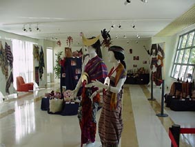 Vista geral e manequins
