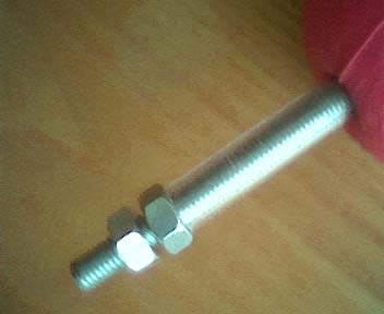 closeup of the tubing and fixings