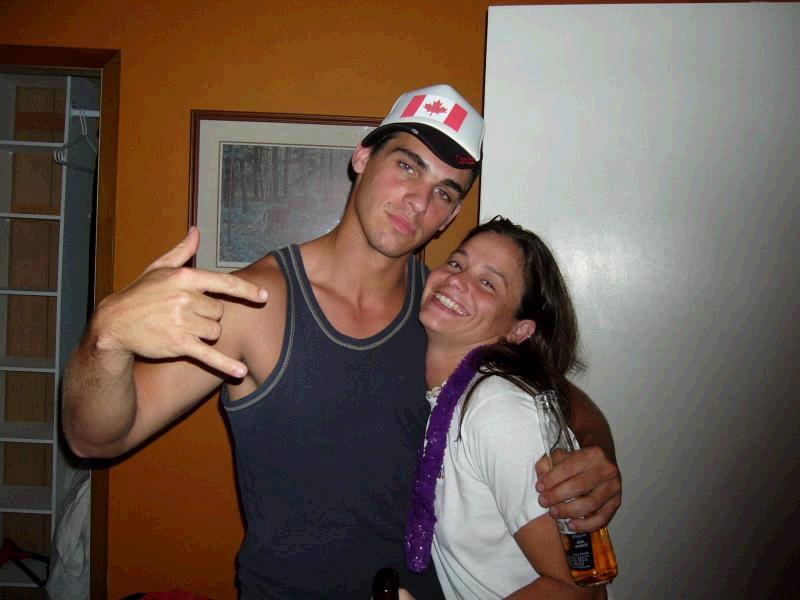Aaron and Angela Partying at the Cottage