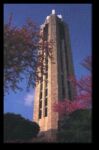 CAMPANILE&nbsp; A World War II memorial in Lawrence, Kansas.&nbsp; The KU carillon has 53 bells. The largest weighs nearly 7 tons--a little more than the average adult male elephant. The smallest weighs only 10 pounds. The bells playat regular intervals during the academic year. 