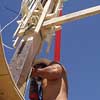securing the right foot with SDS screws