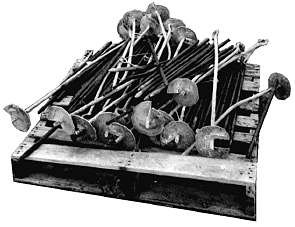 Screw anchors & concrete stakes