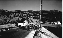Air-rotary rig at Moccasin Dam.