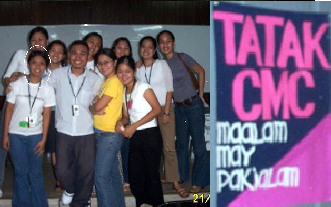 miyembro rin po ako ng UP CMC student council... ayan, kasama ko po ang mga kapwa ko taga-konseho...
