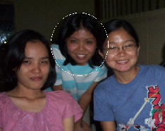 BC dept's x'mas party... kasama ko po ang mga roommates ko sa boarding house sa krus na ligas, sila jac at lyn