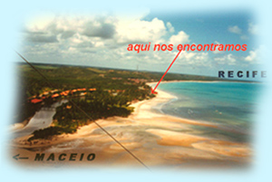 nos encontramos entre Recife y Maceio.
