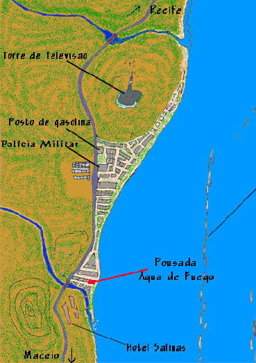 nos encontramos entre Recife y Maceio.