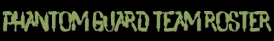 Phantom Guard team roster logo