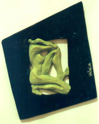 7 x 9 x 1 in/ ceramic, acrylic