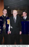 Paul, with Grandpa Hugh and cousin Michael.  Photo credit: Mary O'