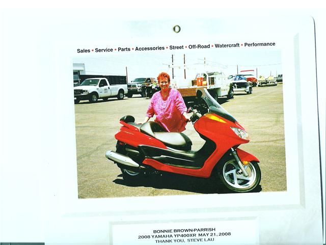 Bonnie with her CamAm big bike.. 