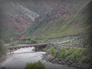 Meandering Colorado River thru the canyon.