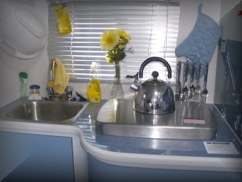 Finally sorted out the SMALL galley in the trailer