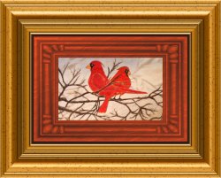 Watercolor, 18" x 22" Cardinals - Available - please email for more info!