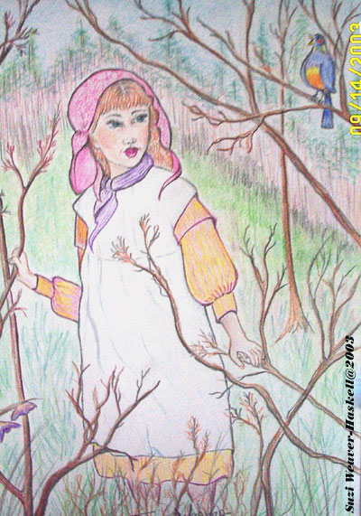 Colored Pencil 8" x 11" - Lost in Paradise - Private collection