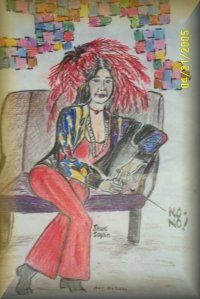 Colored Pencil, 8" x 11" - Janis Joplin - Private collection 