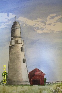 Close up of the Lighthouse (By the Shore)