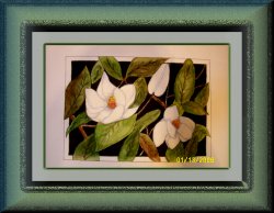Watercolor 18" x 22" - Magnolias - Available - Please email for more info!