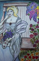 Colored Pencil/Ink - 8" x 11" - Miana's Spirit - Private collection
