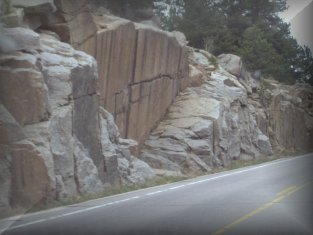 Interesting rock formation, Southeast on I-24