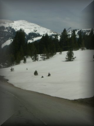 Headed EAST on I-70 at about 9,900 ft above sea level