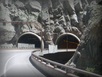 Twin tunnels along I-70