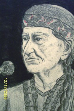 Thought it would be fun (and a challenge) to sketch Willie Nelson.. Pencil and Ink 11" x 16" approx.